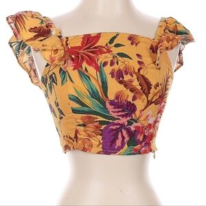 RACHEL Rachel Roy Tropical crop top size Medium NWOT